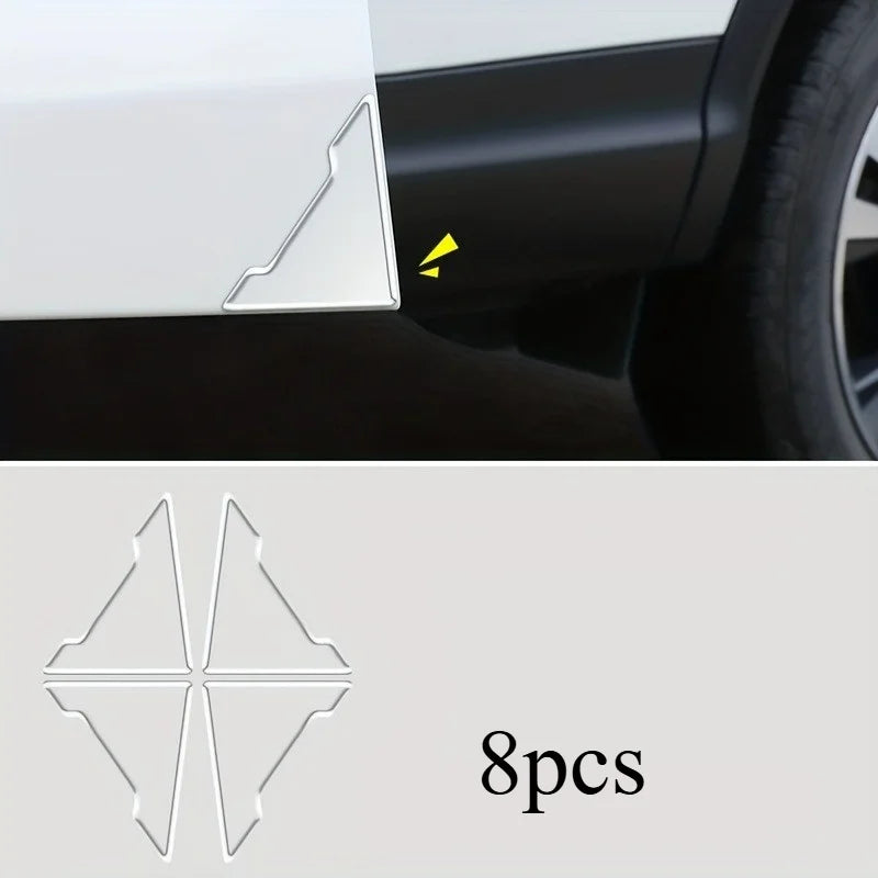Car Door Corner Anti-Scratch Protective Sticker Strip Car Door Protector QXL Transparent
