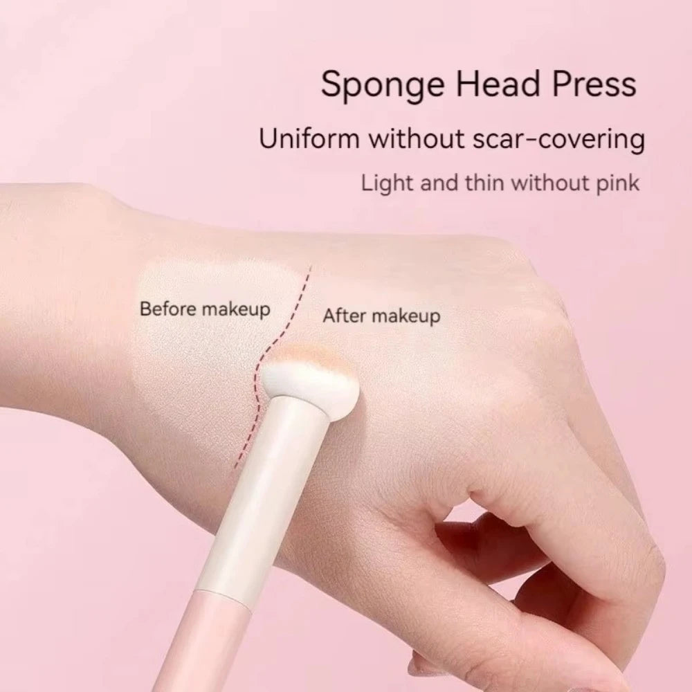 Mini Mushroom Head Sponge Concealer Brush | Soft Makeup Tool Concealer Sponge Brush QXL