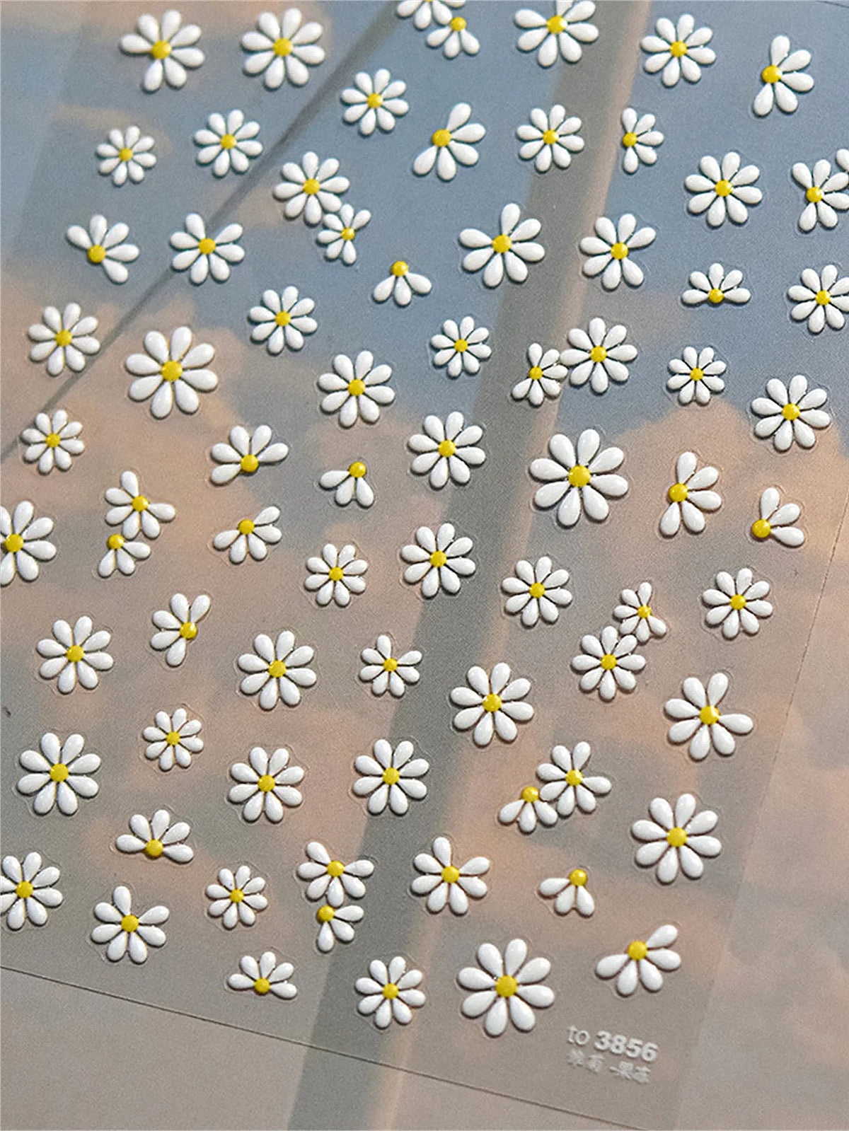 5D Daisy Nail Art Stickers | Floral Adhesive Nail Decals Nail Art Stickers QXL