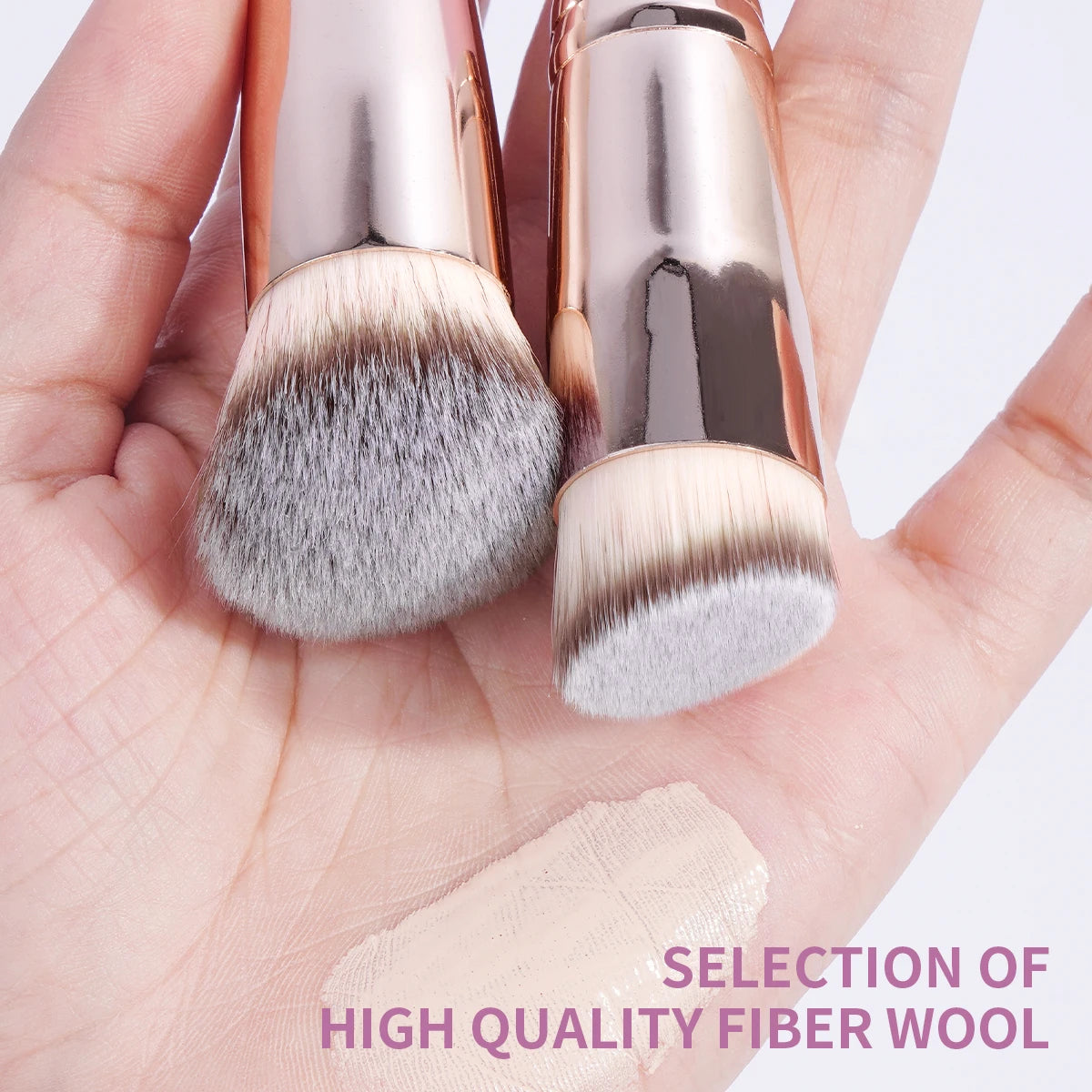 MAANGE 7-Piece Makeup Brush Set | Foundation, Blush & Eyeshadow Makeup Brush Set QXL