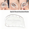 Brow Mapping Ruler – Eyebrow Shaping & Microblading Stencil Eyebrow Stencil Ruler QXL Default Title