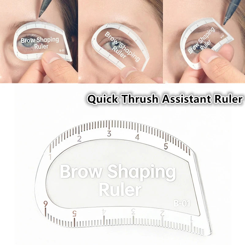Brow Mapping Ruler – Eyebrow Shaping & Microblading Stencil Eyebrow Stencil Ruler QXL Default Title