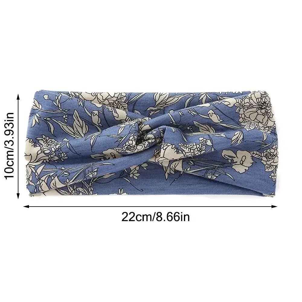 Women's Stretchy Printed Sport Headbands | Yoga & Gym Sport Headband QXL