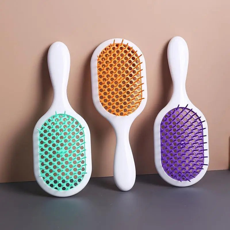 Hollow Anti-Static Hair Brush | Wet & Dry Detangling Comb Hair Detangling Brush QXL