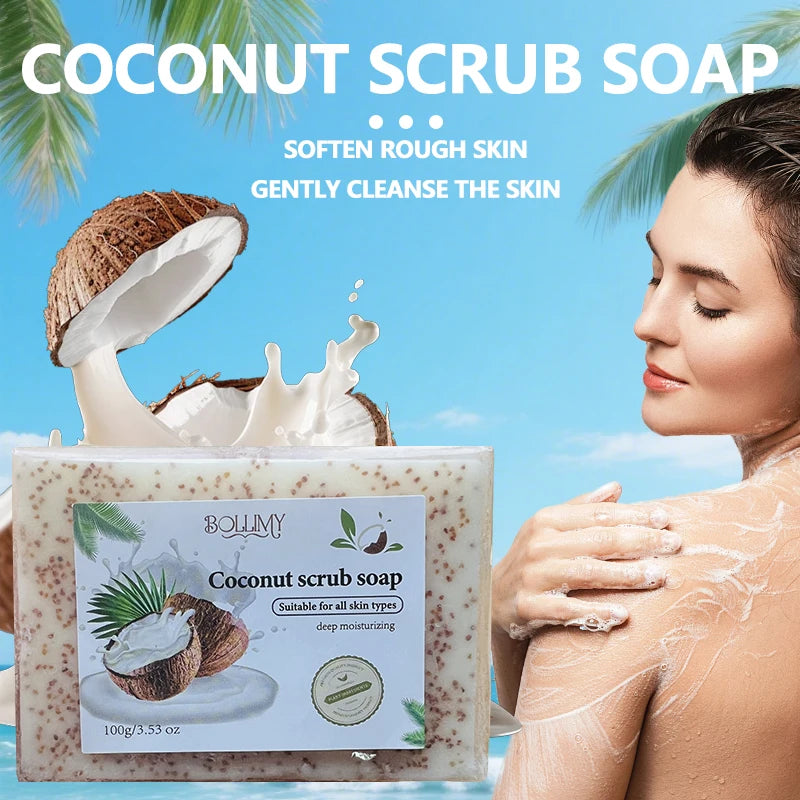Coconut Particle Soap – Moisturizing & Gentle Cleansing Bar Moisturizing Soap Bar QXL Default Title