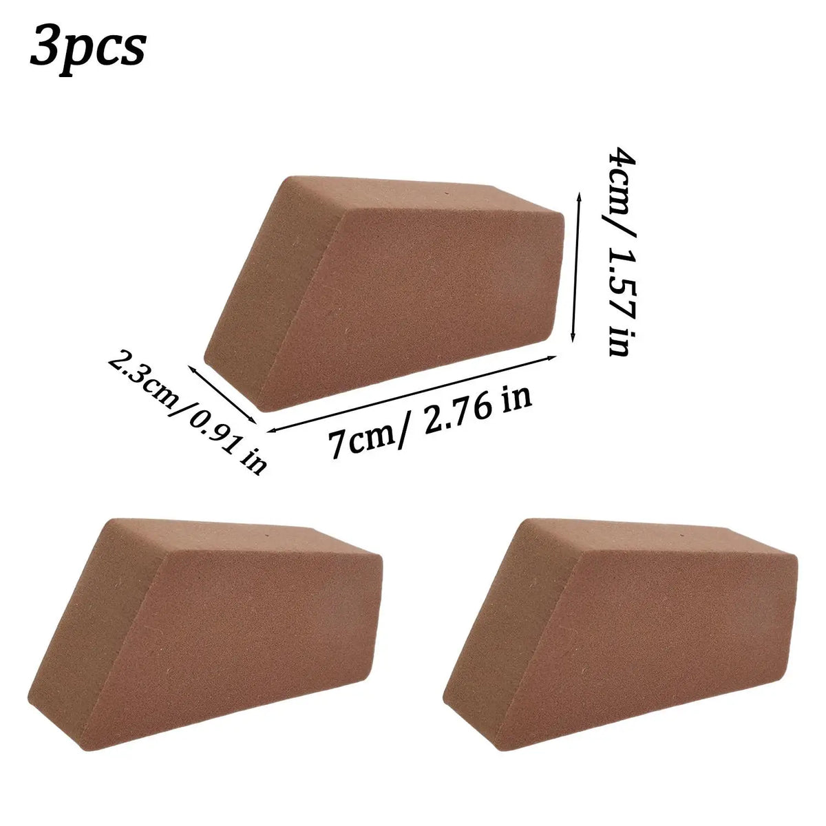 3-Pack Non-Latex Makeup Sponge Puffs | Foundation Blending Set Makeup Sponge Puff QXL Set