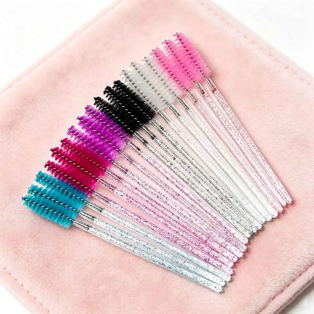 Dual-Use Eyebrow & Eyelash Spoolie Brush | Portable Comb Set Spoolie Brush Set QXL