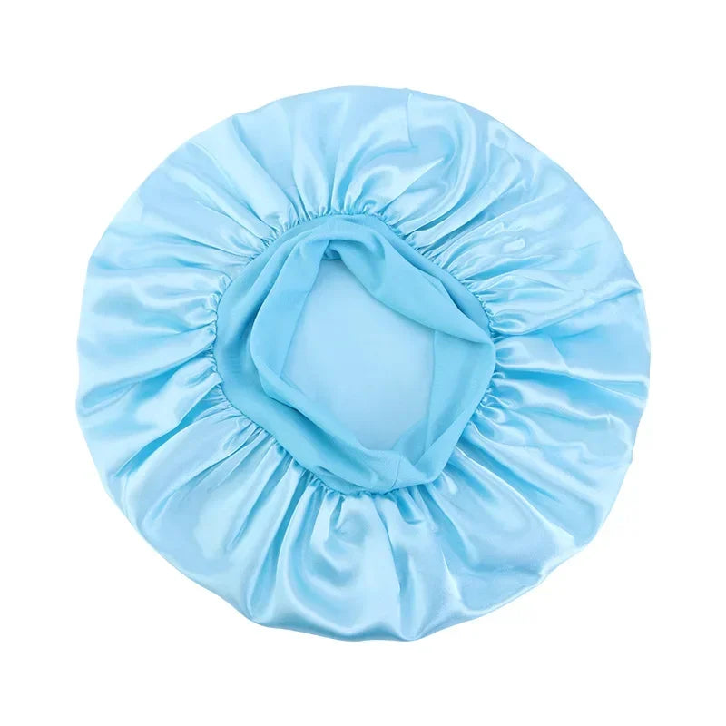 Satin Sleep Bonnet | Silk-Feel Night Cap for All Hair Types Satin Sleep Bonnet QXL