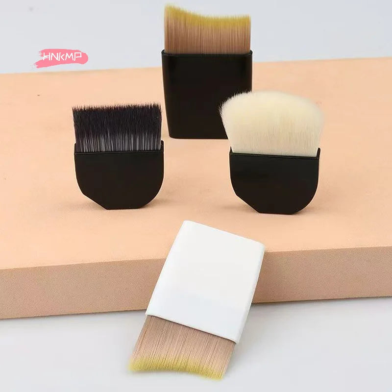 Crescent Foundation Brush | Ultra-Thin Soft Synthetic Bristle Foundation Makeup Brush QXL