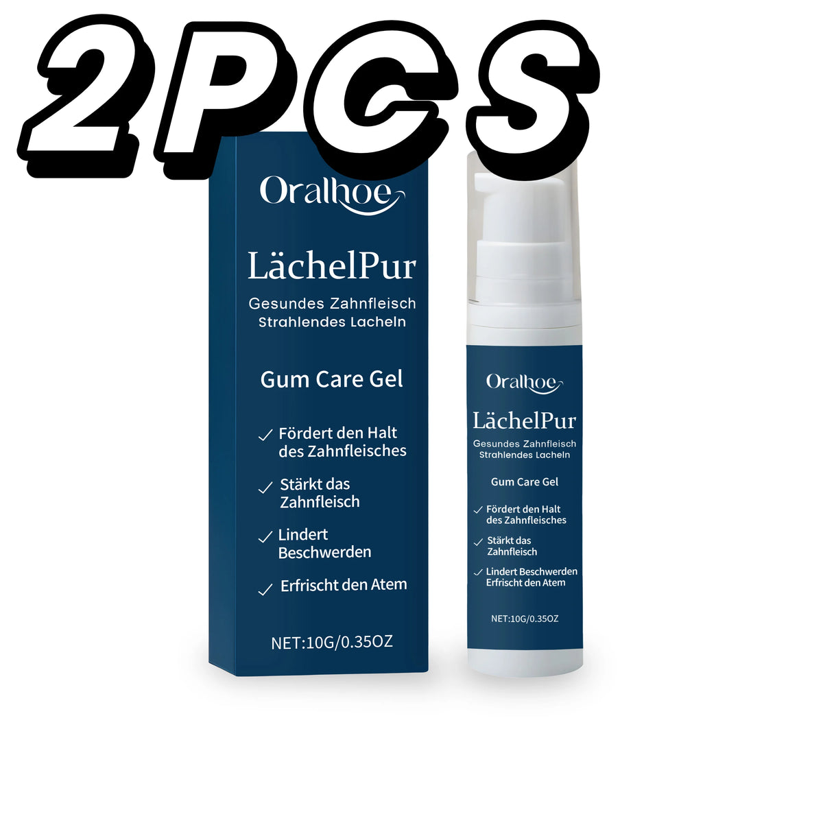 Oralhoe Chamomile Gum Care Gel | Peppermint Fresh Breath 10g Gum Care Gel QXL 2PCS