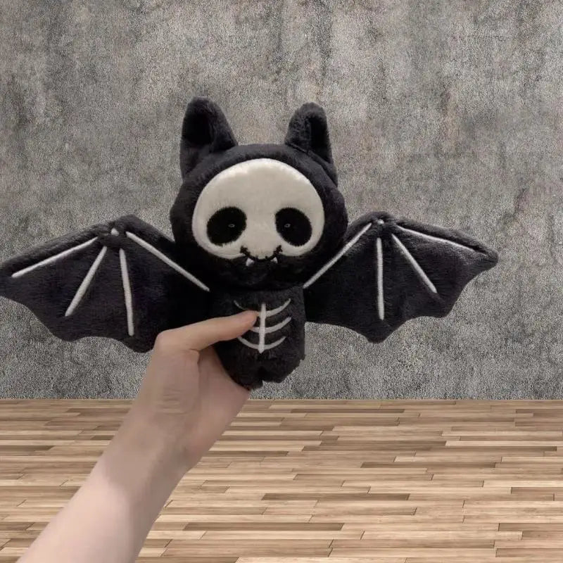 Kawaii Plush Skull Bat Keychain | Halloween Bag Charm Pendant Plush Keychain Pendant QXL