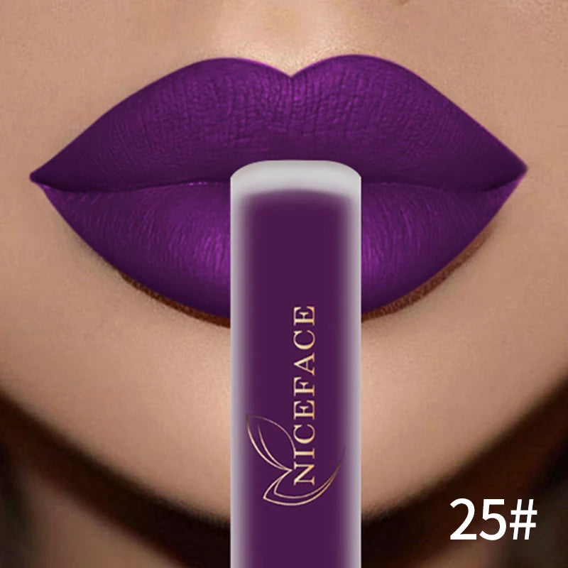 QiBest Matte Liquid Lipstick | Velvet Long-Lasting Lip Gloss Matte Liquid Lipstick QXL