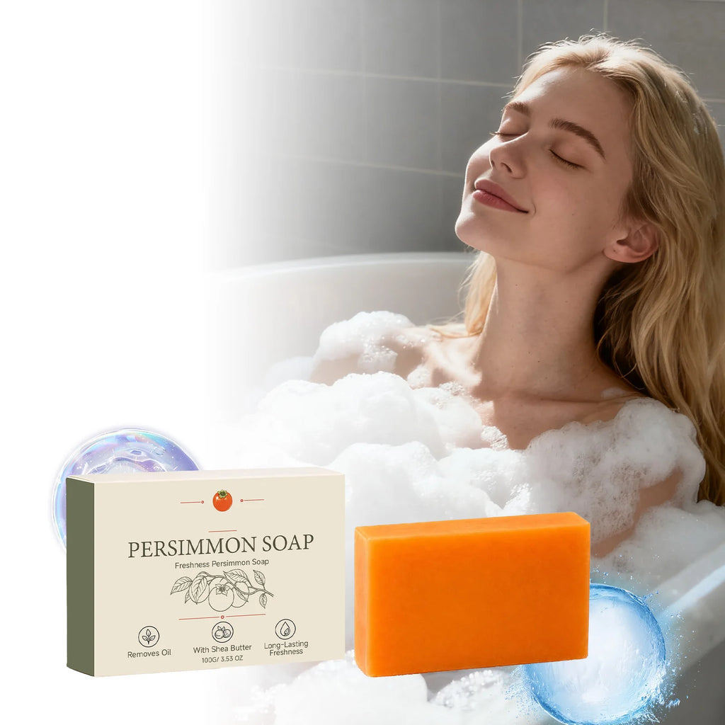 Persimmon Body Soap | Moisturizing, Brightening & Fresh Scent Moisturizing Bar Soap QXL