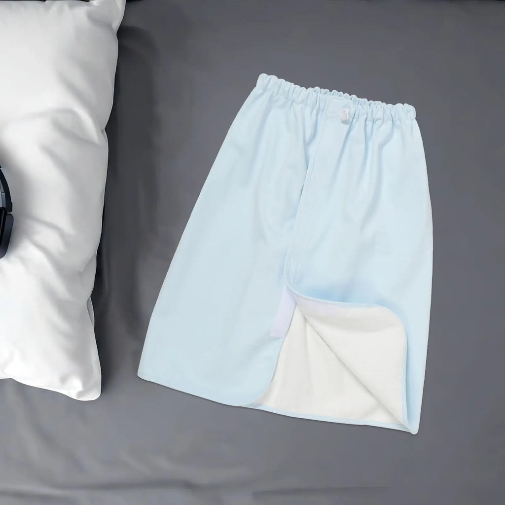 Adult Waterproof Diaper Skirt | Reusable Leakproof Bed Pad Adult Incontinence Skirt QXL