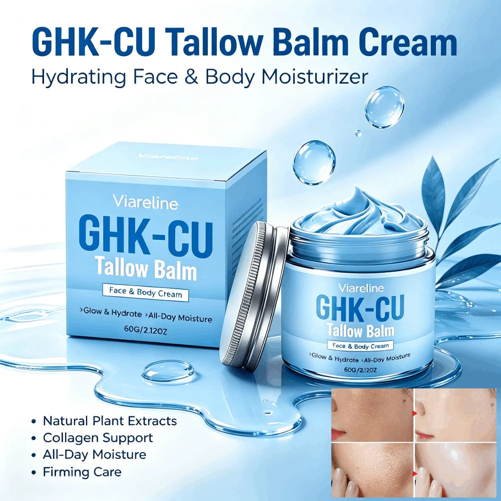 GHK-CU Copper Peptide Blue Cream | Deep Hydration 60g Copper Peptide Cream QXL