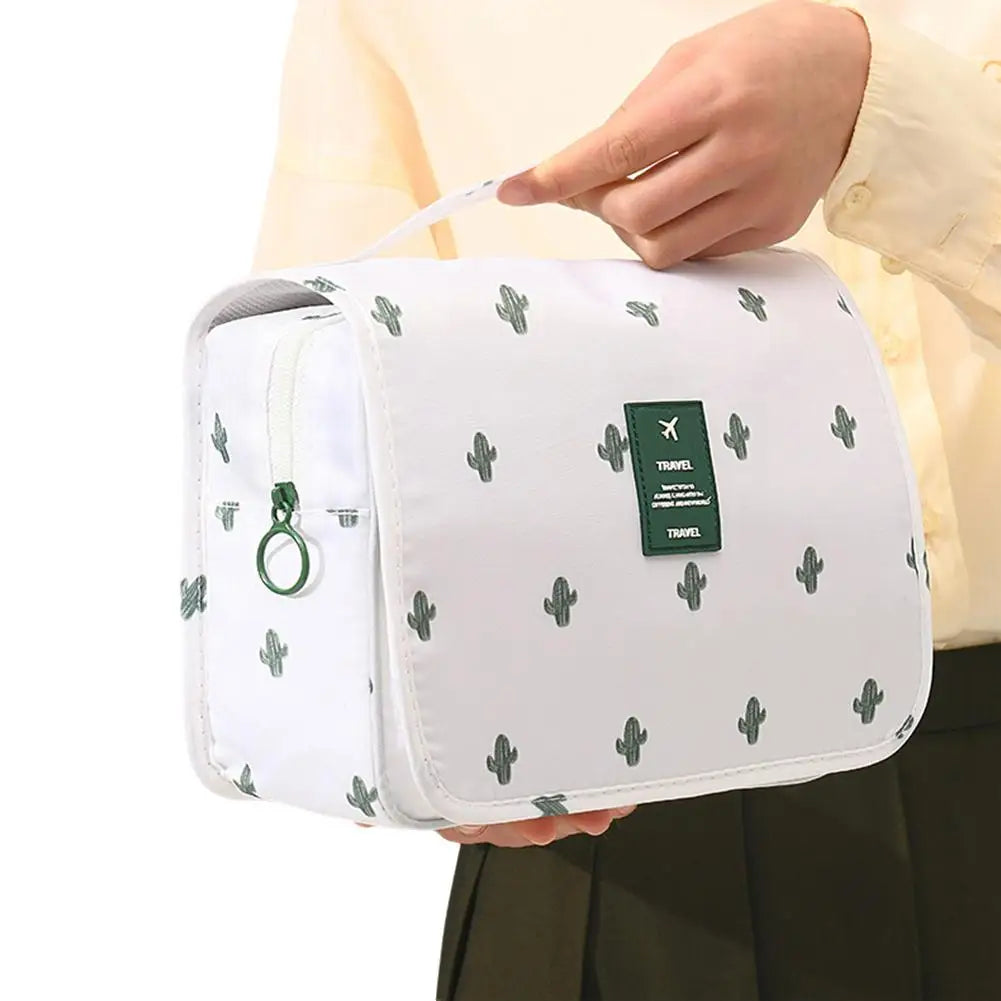 Foldable Hanging Travel Toiletry Bag with Hook | Waterproof Hanging Toiletry Bag QXL