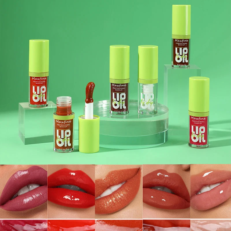 MAXFINE Green Mirror Lip Gloss – Plumping & Moisturizing Lip Gloss QXL