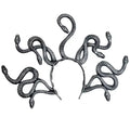 Medusa Snake Headband | Halloween Cosplay Hair Hoop Costume Headband QXL Silver-43x30cm