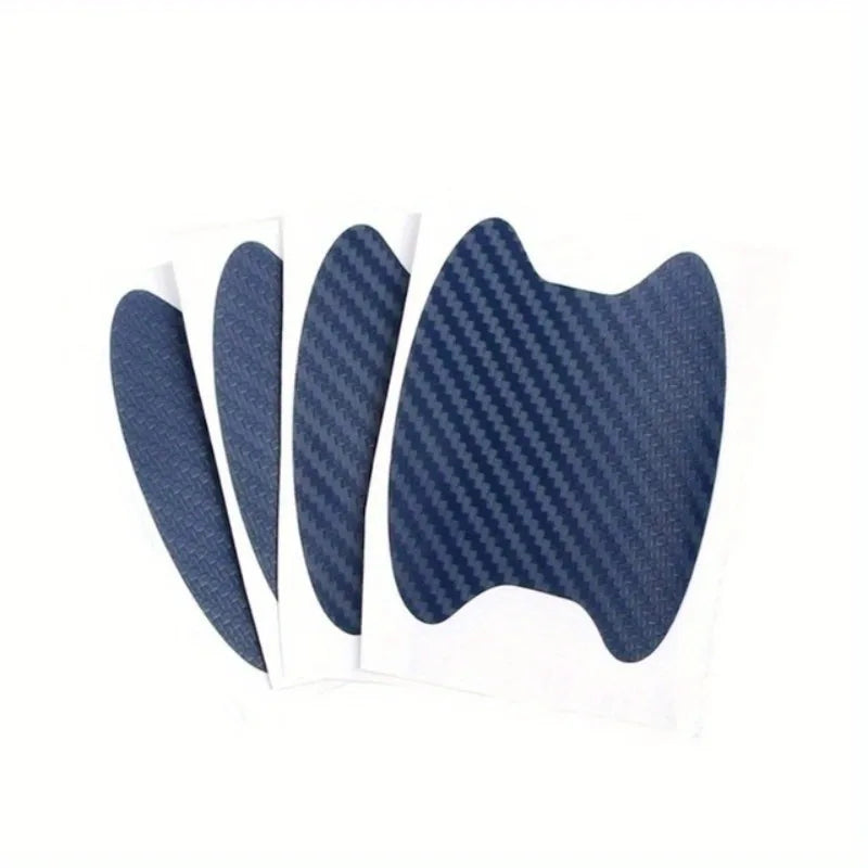 4-Pack Carbon Fiber Car Door Handle Scratch-Proof Film Car Door Protection Film QXL