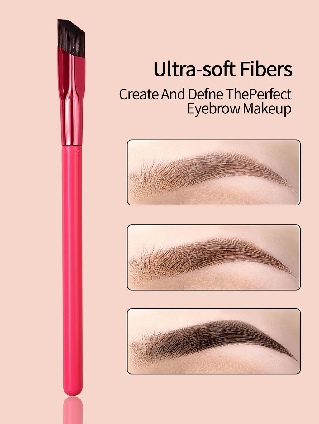 KOSSHOW Angled Eyebrow Brush for Natural Hair-Like Brow Strokes Eyebrow Makeup Brush QXL