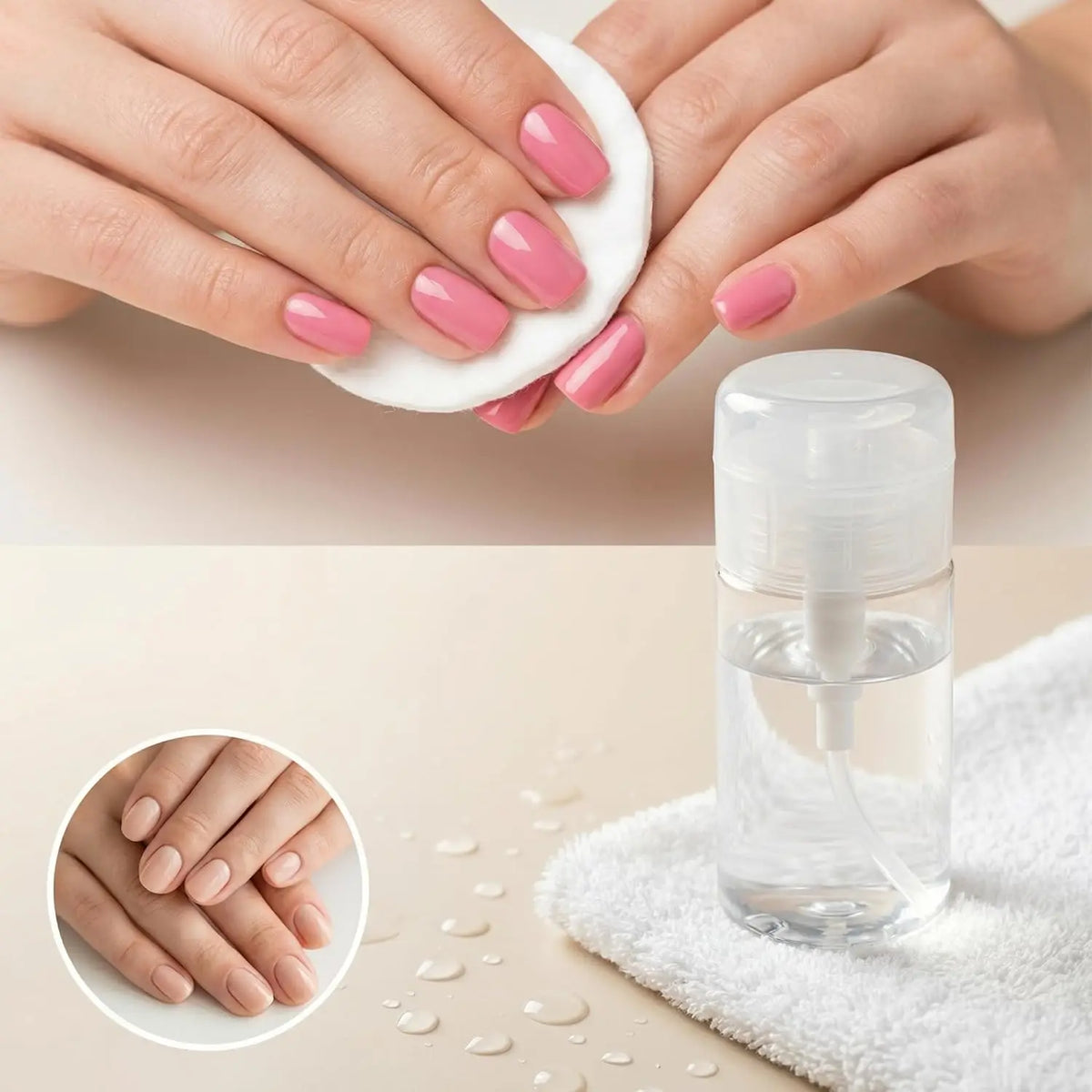 Nail Polish Remover Pump Dispenser | Lockable PET Bottle Pump Dispenser Bottle QXL