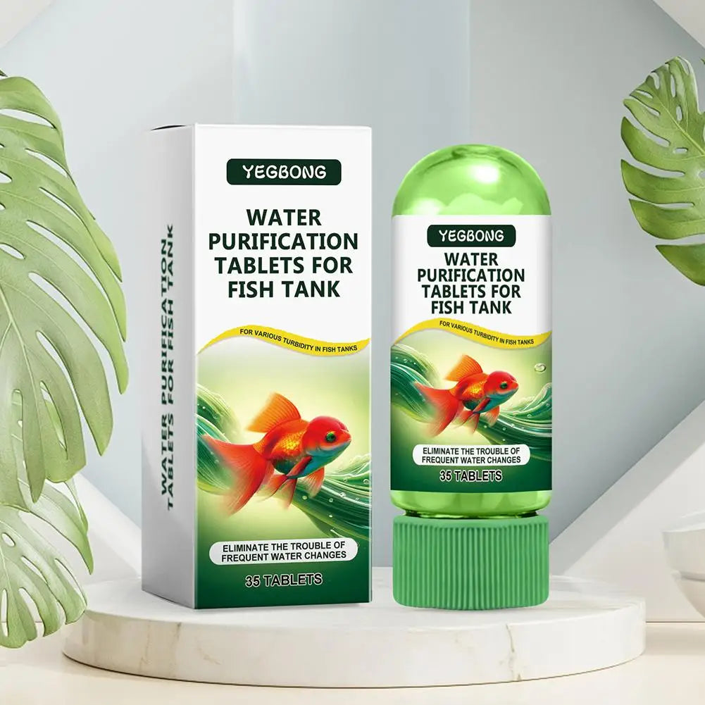 Aquarium Water Clarifier Tablets – Fast Fish Tank Purifier Aquarium Water Clarifier QXL