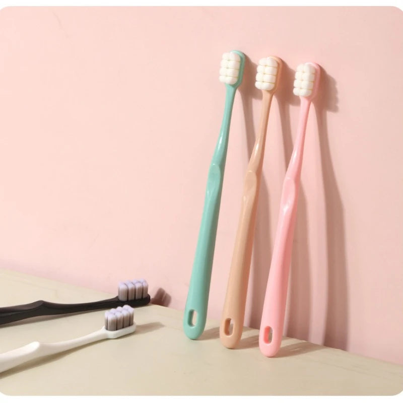 5-Pack Ultra-Soft Adult Manual Toothbrush | 12,000 Bristles Manual Toothbrush Set QXL