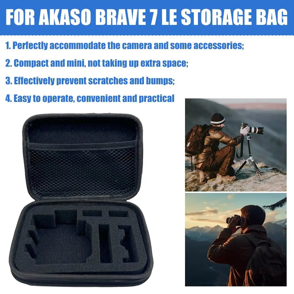 AKASO Brave 7 LE Carrying Case – Shockproof EVA Camera Bag Camera Carrying Case QXL