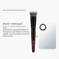 Flat Foundation Brush | Soft Wool Fiber Seamless Makeup Foundation Brush QXL N111 02