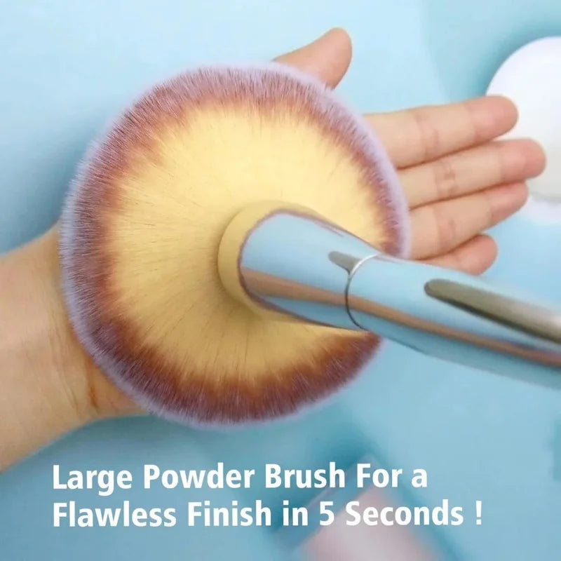 Large Ultra-Soft Synthetic Powder Brush | Blush & Setting Powder Powder Makeup Brush QXL