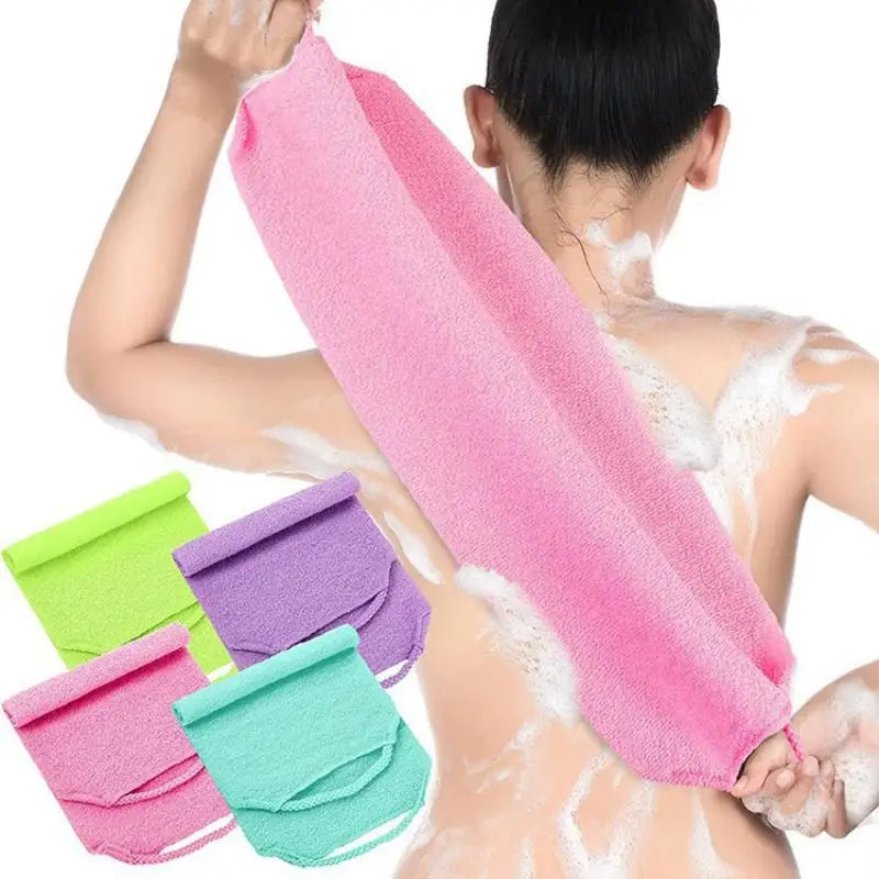 2-Pack African Bath Net Body Scrubber | Exfoliating Nylon Set Bath Scrubber Net QXL
