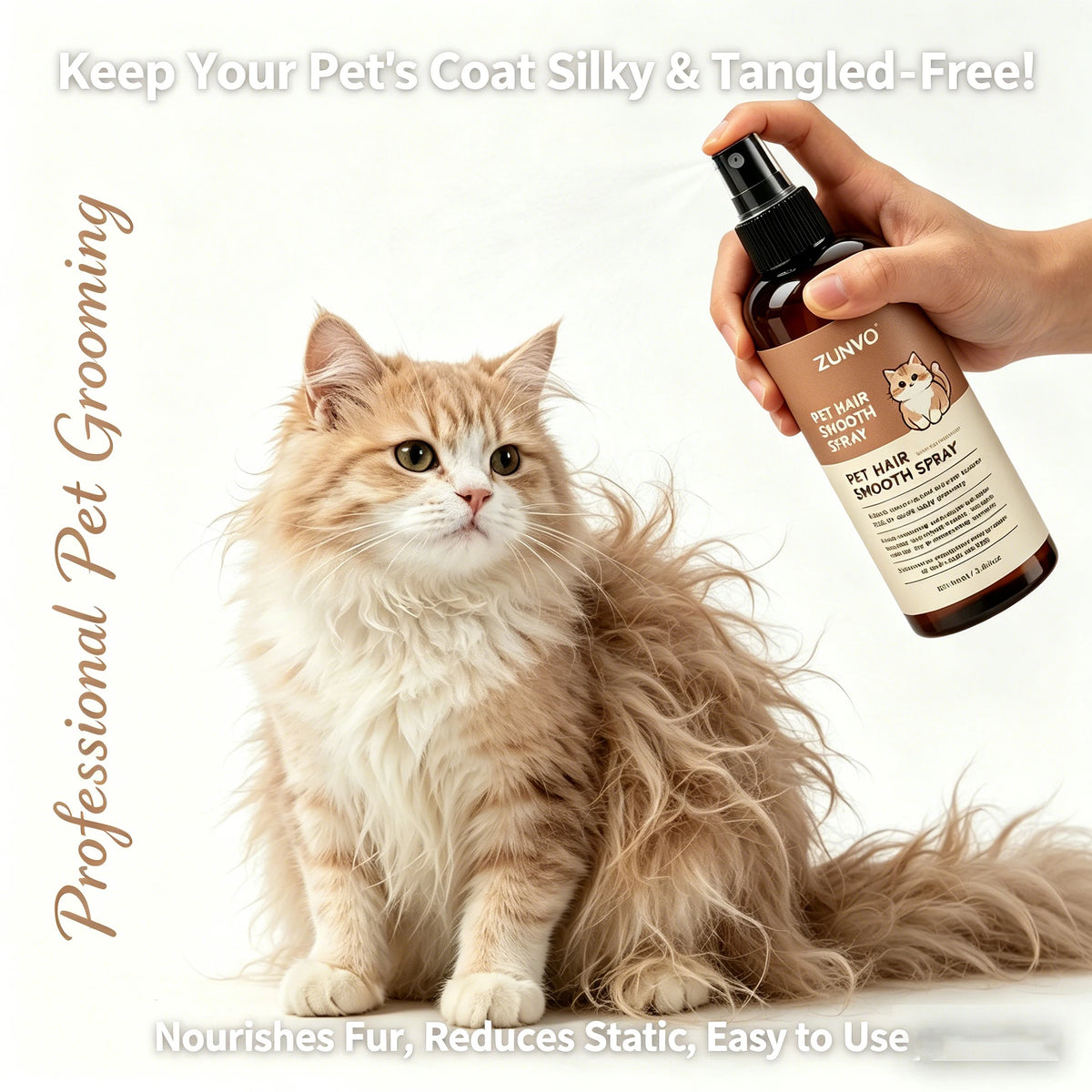 No-Rinse Dry Shampoo for Dogs & Cats | Water-Free Formula Pet Dry Shampoo QXL
