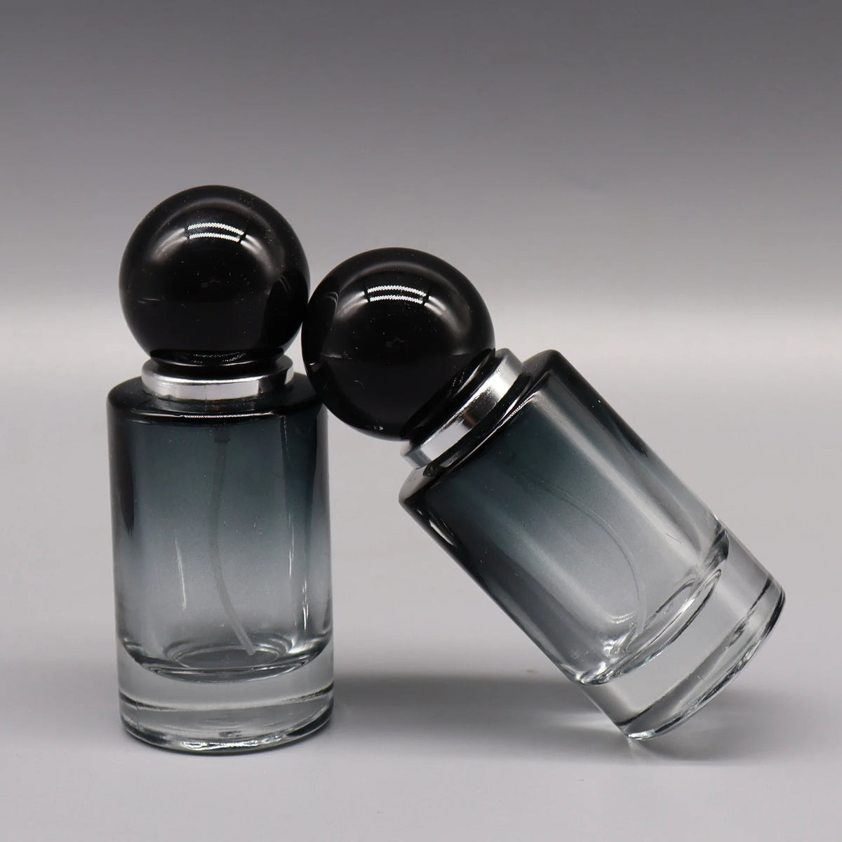 30ml Gradient Black Glass Perfume Spray Bottle | Refillable Perfume Atomizer Bottle QXL