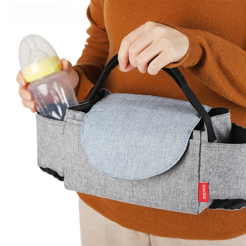 vvocci Insulated Stroller Diaper Bag | Baby Bottle Storage Insulated Diaper Bag QXL