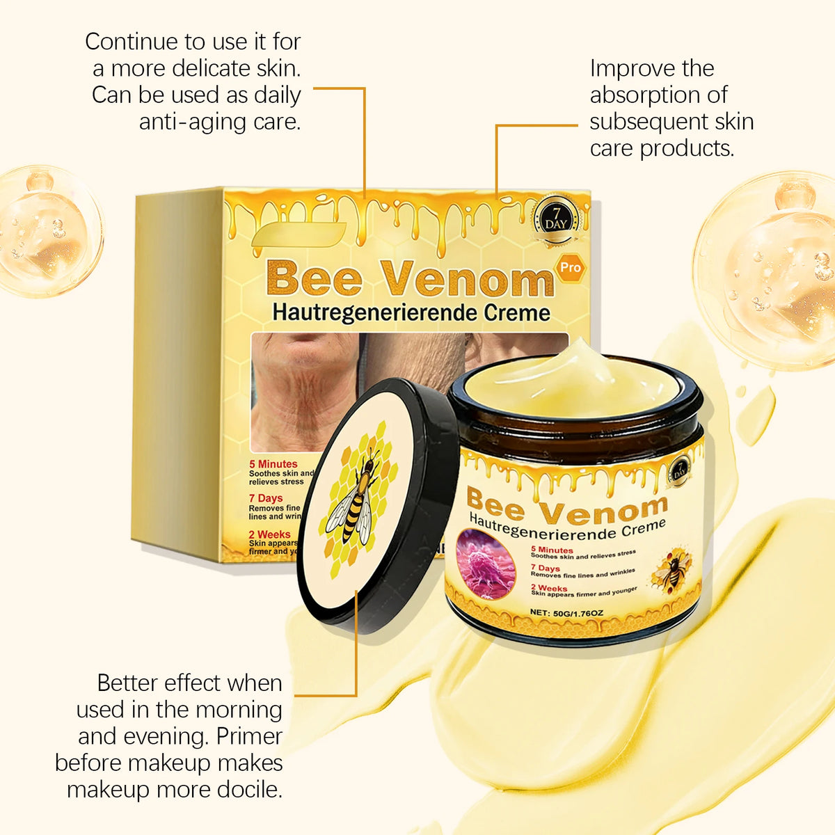 Eelhoe Bee Venom Cream – Firming Deep Moisture Body Cream Moisturising Body Cream QXL