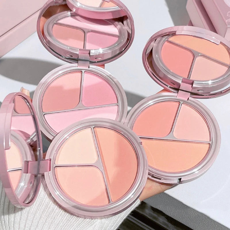 Bear Knight Trio Blush Palette – Blush, Contour & Highlight Blush Palette QXL