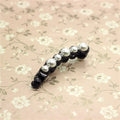 Pearl Banana Hair Clips – Claw Clamps & Ponytail Barrettes Hair Claw Clip QXL Black 10cm