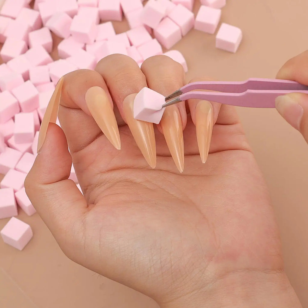 100/500pcs Square Nail Art Sponges for Gradient & Blush Blending Nail Art Sponge QXL
