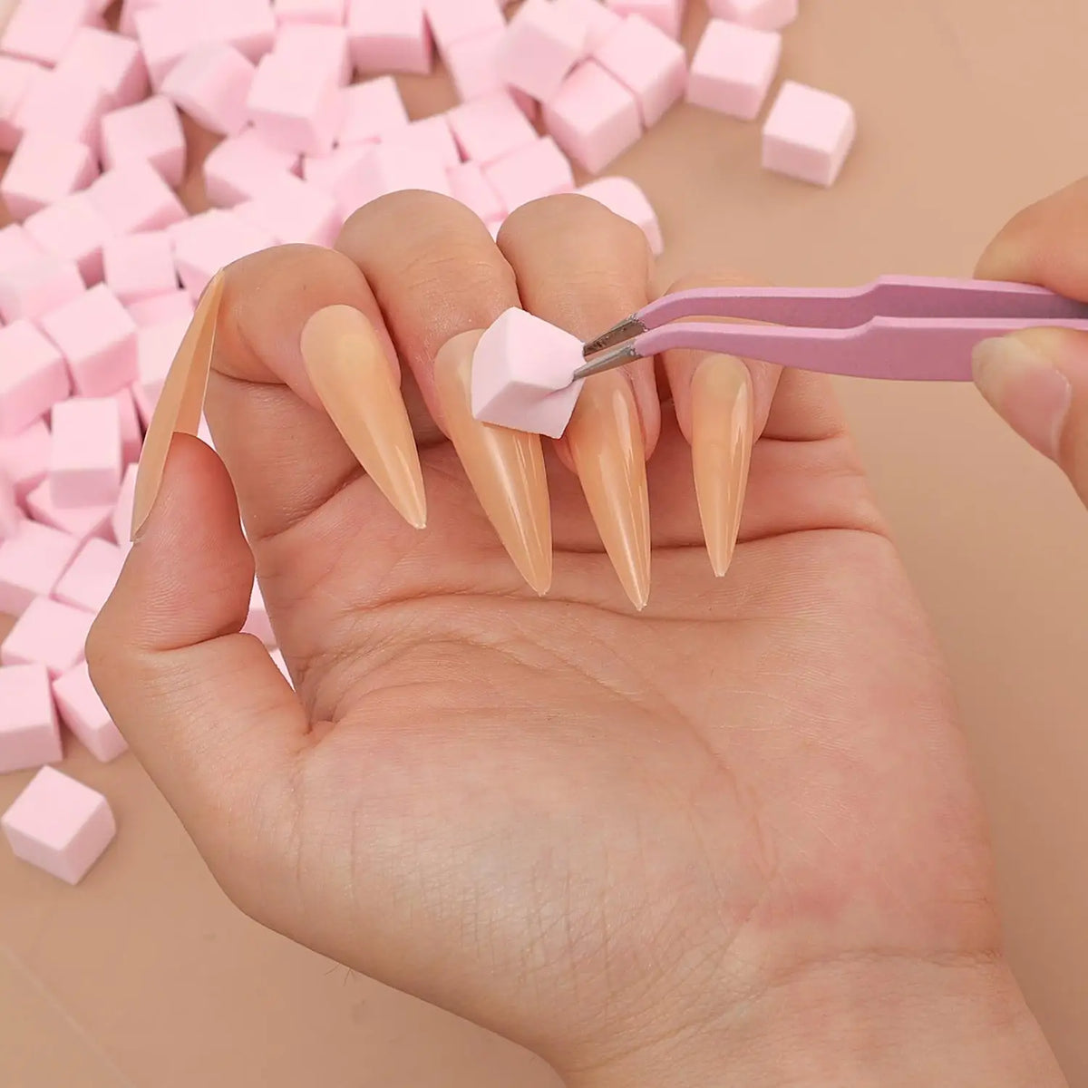 100/500pcs Square Nail Art Sponges for Gradient & Blush Blending Nail Art Sponge QXL