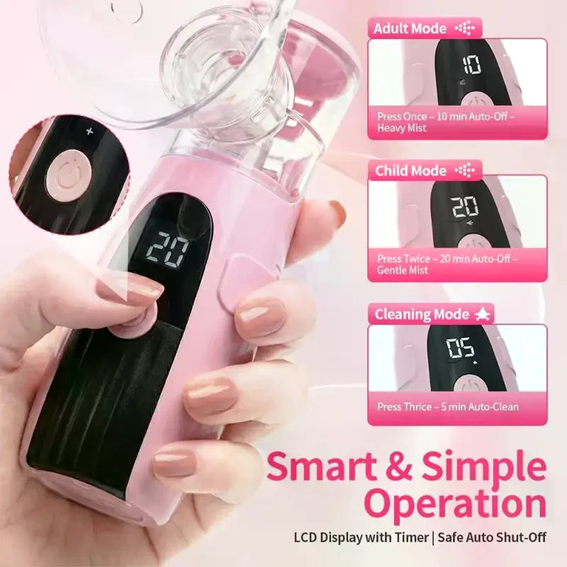 Portable Nano Mist Facial Steamer & Sprayer | USB Rechargeable Facial Nano Steamer QXL