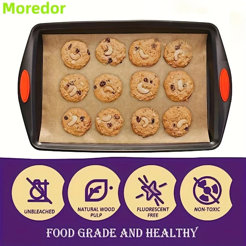 Precut Non-Stick Parchment Paper Baking Sheets – 100 Pack Parchment Baking Sheets QXL