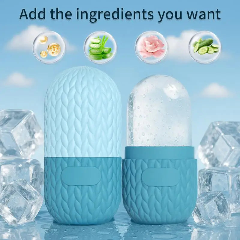 Silicone Ice Roller Face Massager | Reusable Cube Tray Tool Ice Face Roller QXL