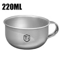 Mini Titanium Alloy Outdoor Cup | Camping Coffee & Water Mug Titanium Camping Cup QXL 220ml