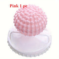 Washing Machine Laundry Ball & Hair Filter Mesh Bag 1-2 Pack Laundry Filter Bag QXL Pink 1 pc