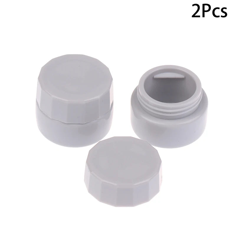 2-Pack 5ml Empty Nail Gel Jars | Polish & UV Glue Storage Nail Gel Storage Jar QXL Gray