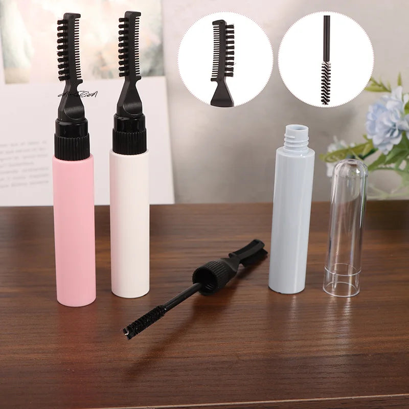 10ml Refillable Dual Brush Mascara & Eyebrow Gel Empty Tube Cosmetic Container QXL