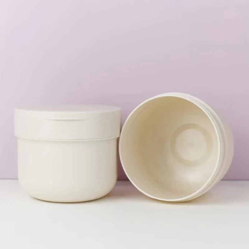 Refillable Cosmetic Jar with Spoon 300ml/400ml | Travel Pot Cosmetic Storage Jar QXL