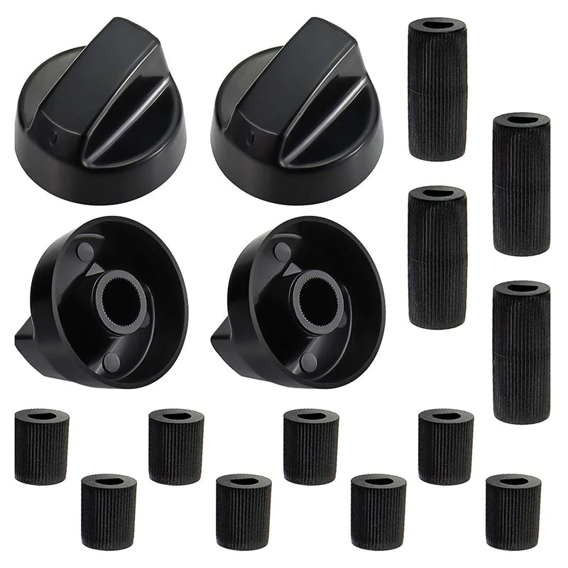 4-Pack Universal Gas Stove Control Knobs | Oven & Hob Fit Stove Replacement Knobs QXL