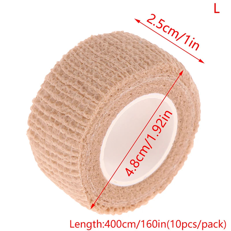 10-Roll Self-Adhesive Elastic Bandage Wrap | Sports & First Aid Elastic Bandage Wrap QXL L Nude