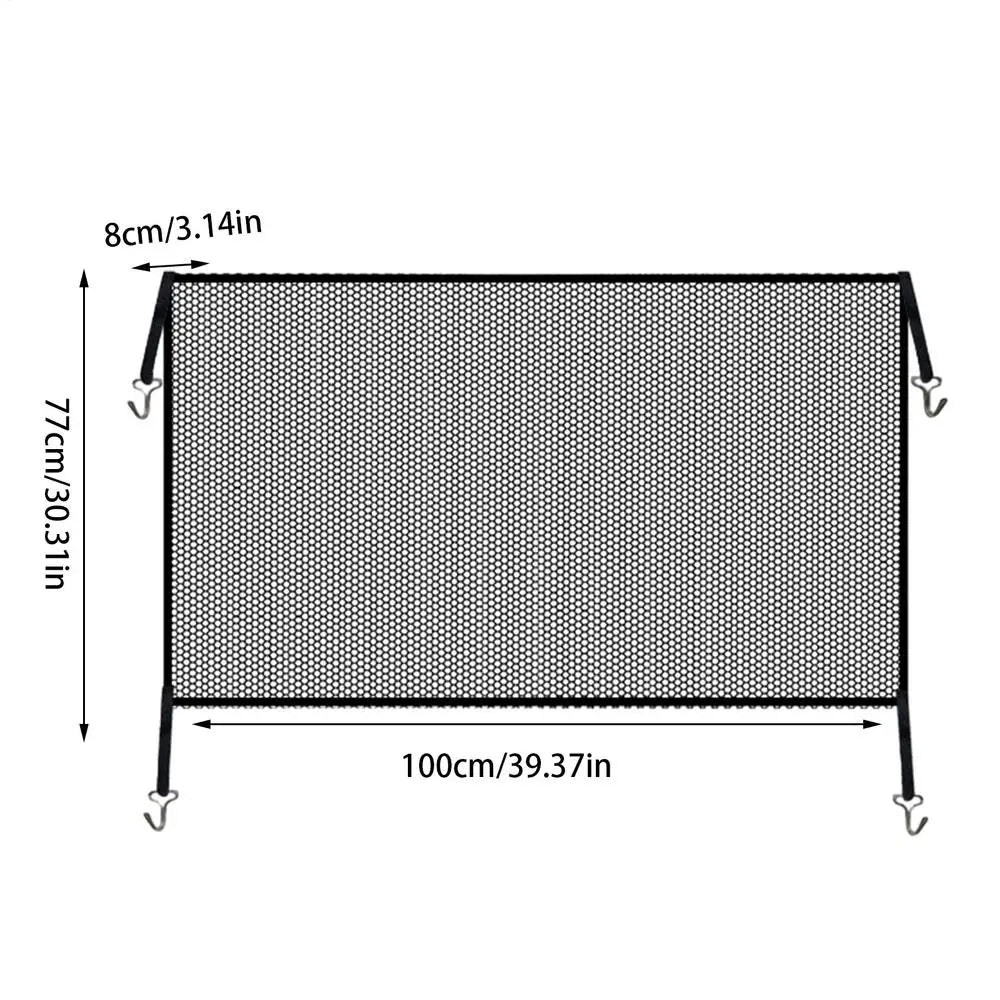 Car Front Grille Protection Mesh Net – Dustproof Bumper Cover Grille Protection Net QXL black 1pcs